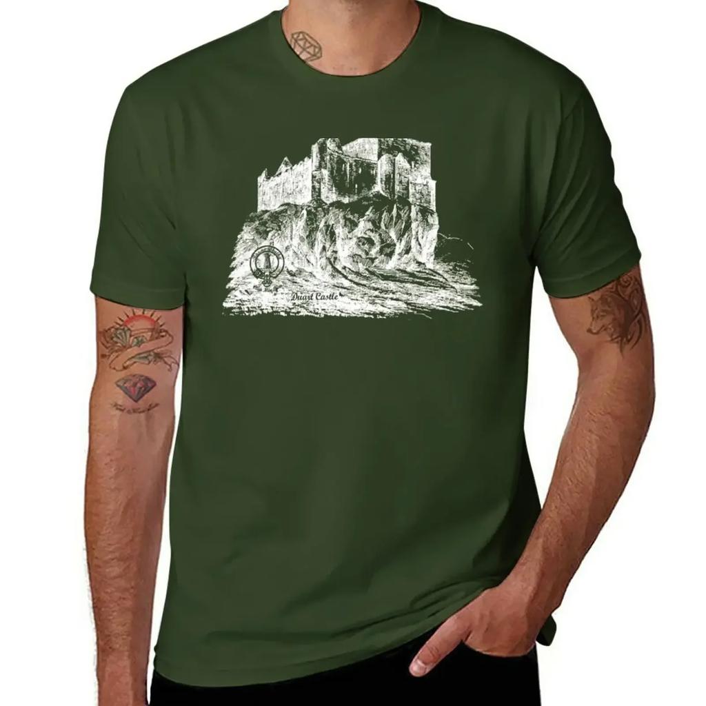 Duart Castle Historic Seat Of Clan Maclean Scotland T-Shirt Aesthetic clothing plain oversized mens tall t shirts