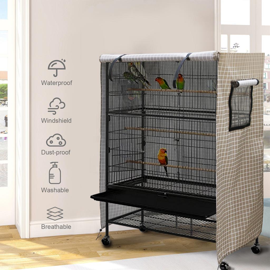 Birdcage Cover Night Birdcage Cover Sleep Helper for Brid Cage with Window Drawstring Bird Cage