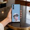 Чехол для телефона D-David-ID A-Art-RT для Samsung S25,24,23,22,30,21,10,9,Ultra,Plus,Lite,FE,4,5 G Мягкий черный чехол