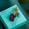 Handmade Exquisite Enamel Badge Vintage Corsage Plant Corsage Fashion Fruit Peach Brooch Party