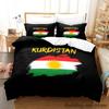 Kurdistan Flag Bedding Set Single Twin Full Queen King Size Bed Set Adult Kid Bedroom Duvetcover Sets Parure De Lit Bed