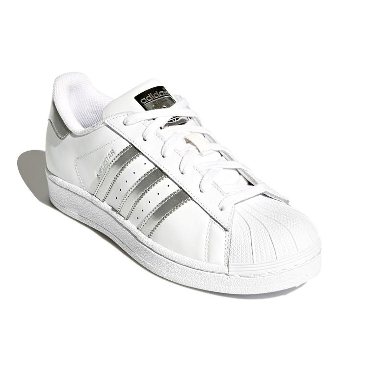 (WMNS) adidas Superstar 'White Silver Metallic' Women's AQ3091