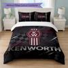 Kenworth Print 3Pcs Bedding Set Duvet Cover With Two Pillowcases Soft Bed Linen For Household Bedroom