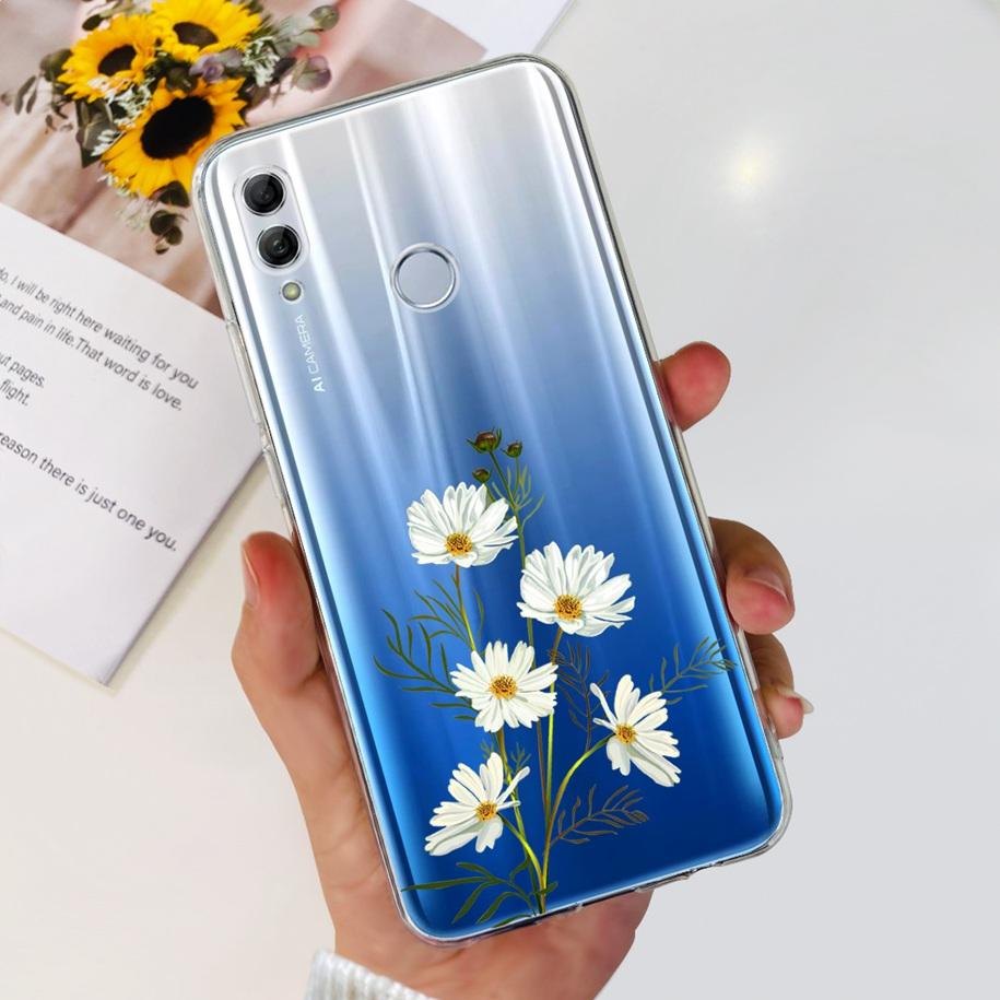 Чехол для Honor 10 Lite Honor 10i Ударопрочный чехол HRY-LX1T HRY-LX2 Стильный Цветочный Мягкий силикон Прозрачный ТПУ Funda Для Honor10 Capa