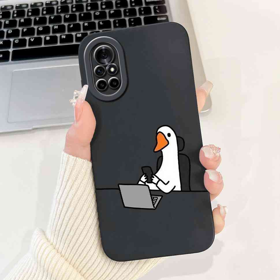 For Huawei Nova 8 Case Cute Painted Cover Soft Silicone Case For Huawei Nova 8 8i 8E Back Cover TPU Fundas Shockproof Bumper
