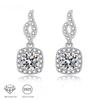 S925 Sterling Silver 0.5/1 Carat Moissanite Bag Earrings Fashion  Casual Simple Design High-end Light Luxury Niche Gift For Girlf