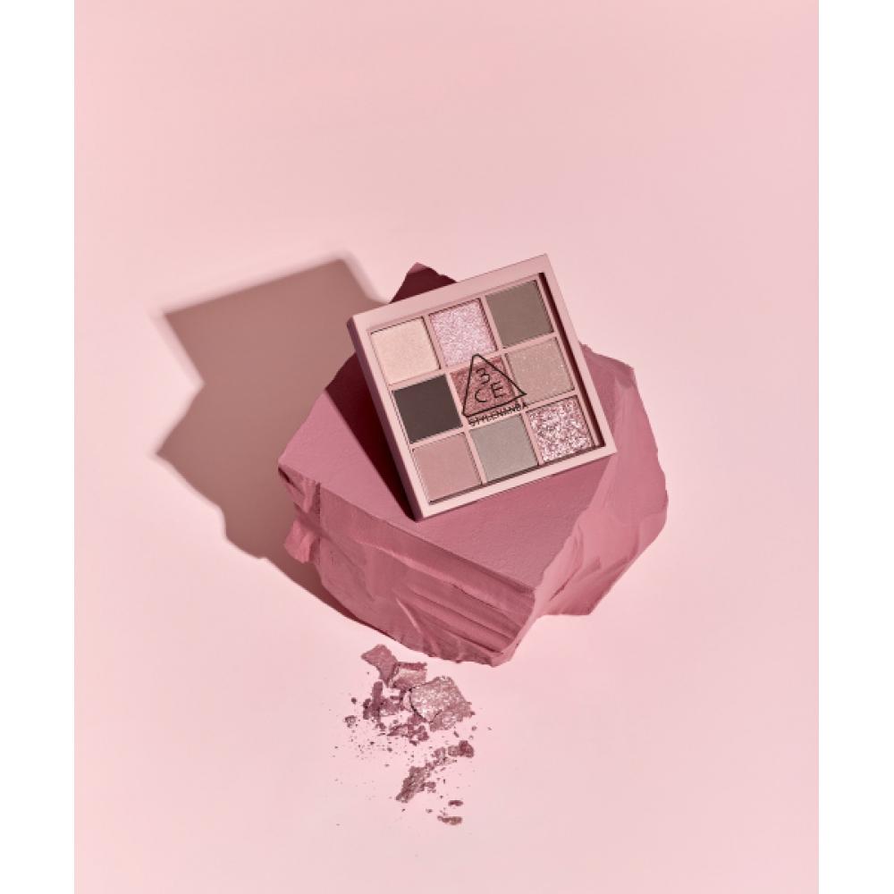 3ce Multi Eye Color Palette  Cloudy Pink  With Brush