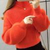 Women's Autumn and Winter Thickened Casual Long-sleeved Jumper Warm Slim Pullover Knitwear