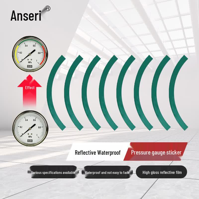 Светоотражающая водонепроницаемая наклейка-манометр Ansell