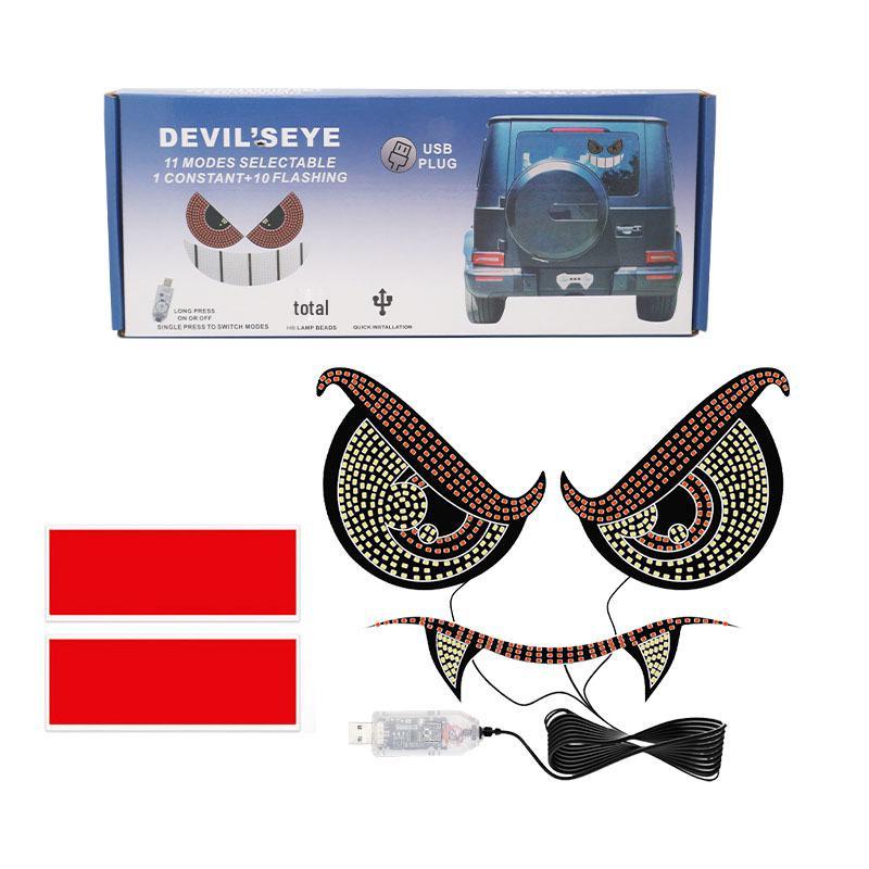 Автомобильная светодиодная фара «Глаз демона-вампира»: Персонализированная декоративная сигнальная лампа