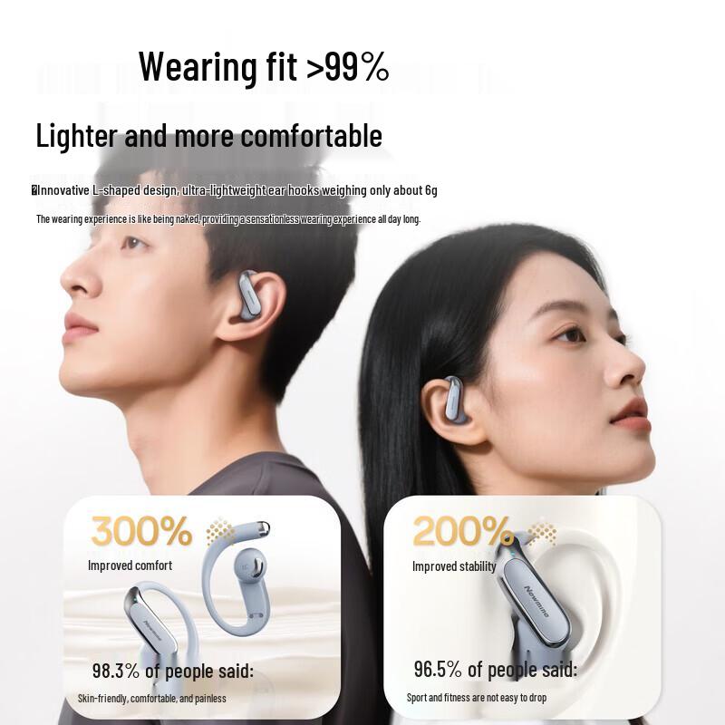 Newmine LY65 Bluetooth-наушники для спорта с костной проводимостью и заушным креплением