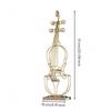 Минималистичное золотое металлическое украшение для скрипки Современная скульптура Компактное настольное