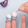 4PCS Anti-slip Thimble Finger Cover Silicone Cross-stitch Sewing Tools Sewing Finger Protector  Home