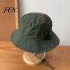 Lightweight Travel Visor Foldable Bucket Hat, with Adjustable Drawstring, Windproof Quick-dry Cotton Polyester Sun Hat Beach Hiking Wide Brim