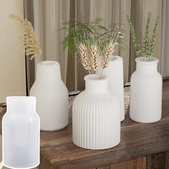 Прочные силиконовые изделия ручной работы, полупрозрачный цветочный горшок, орнамент, цементная гипсовая форма, товары для дома, форма для вазы