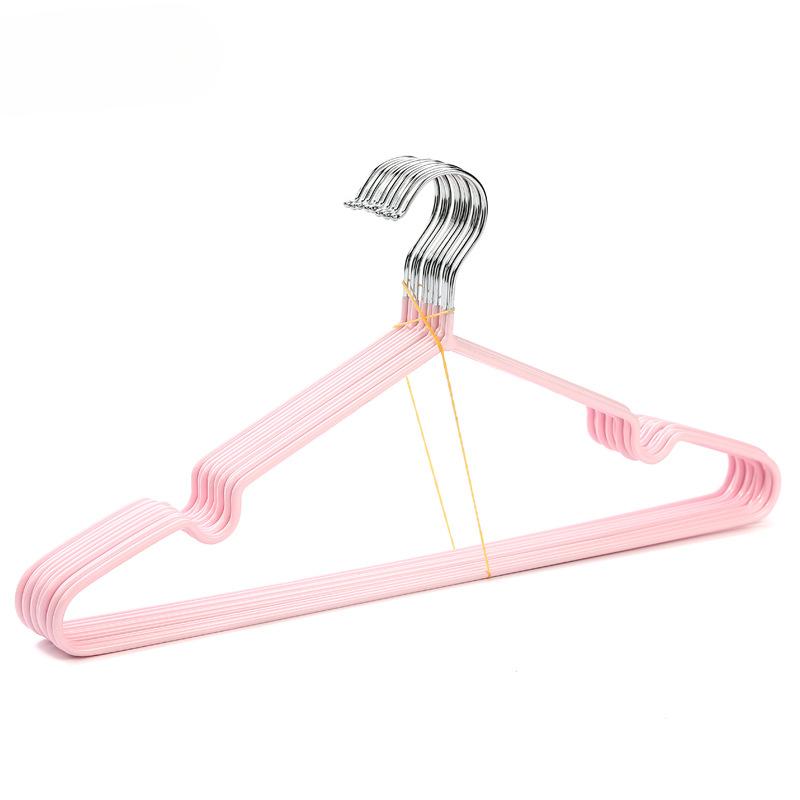 Металлические вешалки, нескользящая металлическая вешалка для сушки одежды с пластиковым покрытием для взрослых, для подвешивания и сушки одежды, 10 шт.