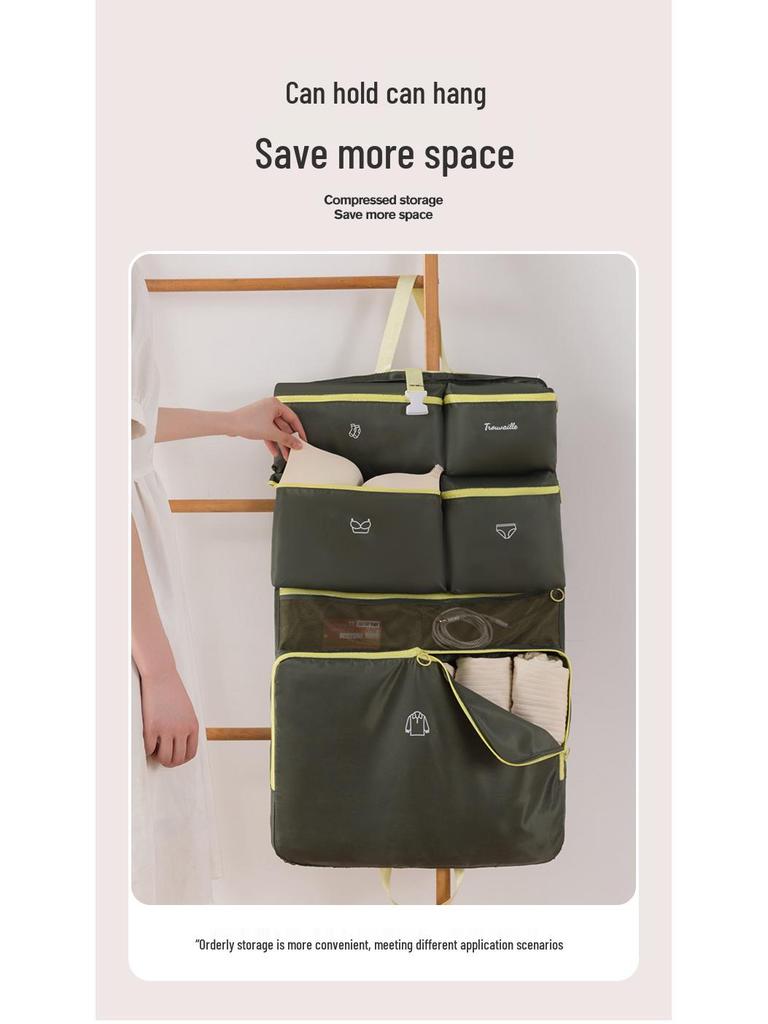 Набор дорожных сумок 7-в-1 - Большая вместимость, многосекционный органайзер для одежды и мелочей