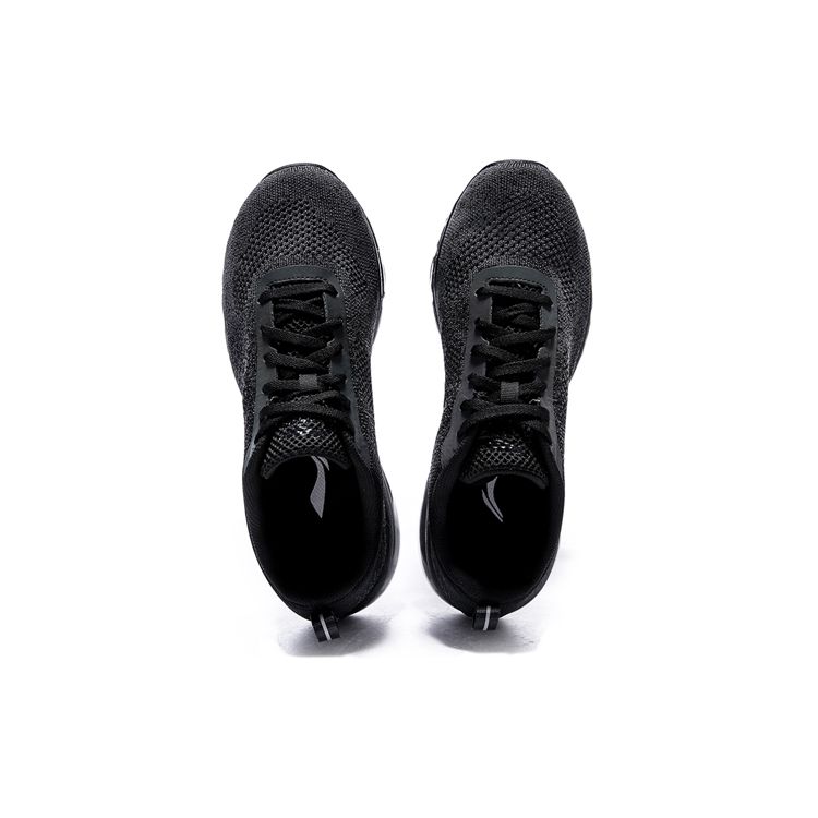 Li Ning Bubble Max полноразмерные дышащие светоотражающие спортивные кроссовки на воздушной подушке унисекс черные AGCN075-3