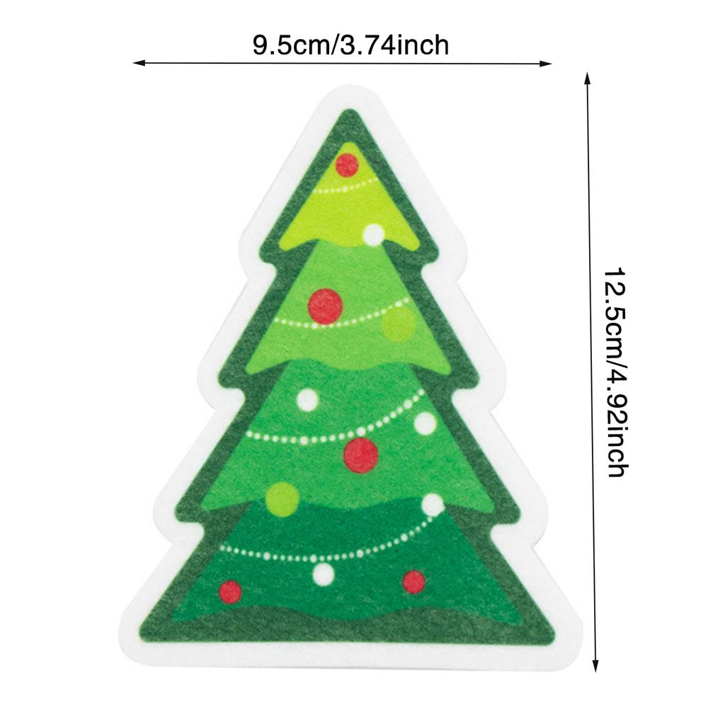 Рождественские губки Кухонные двухсторонние Скраб Губка для мытья мисок и кастрюль Санта Рождественская елка Пряничный человечек Инструменты для уборки