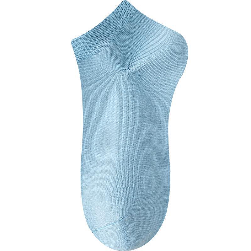 Женские летние тонкие дышащие антибактериальные носки из чистого хлопка