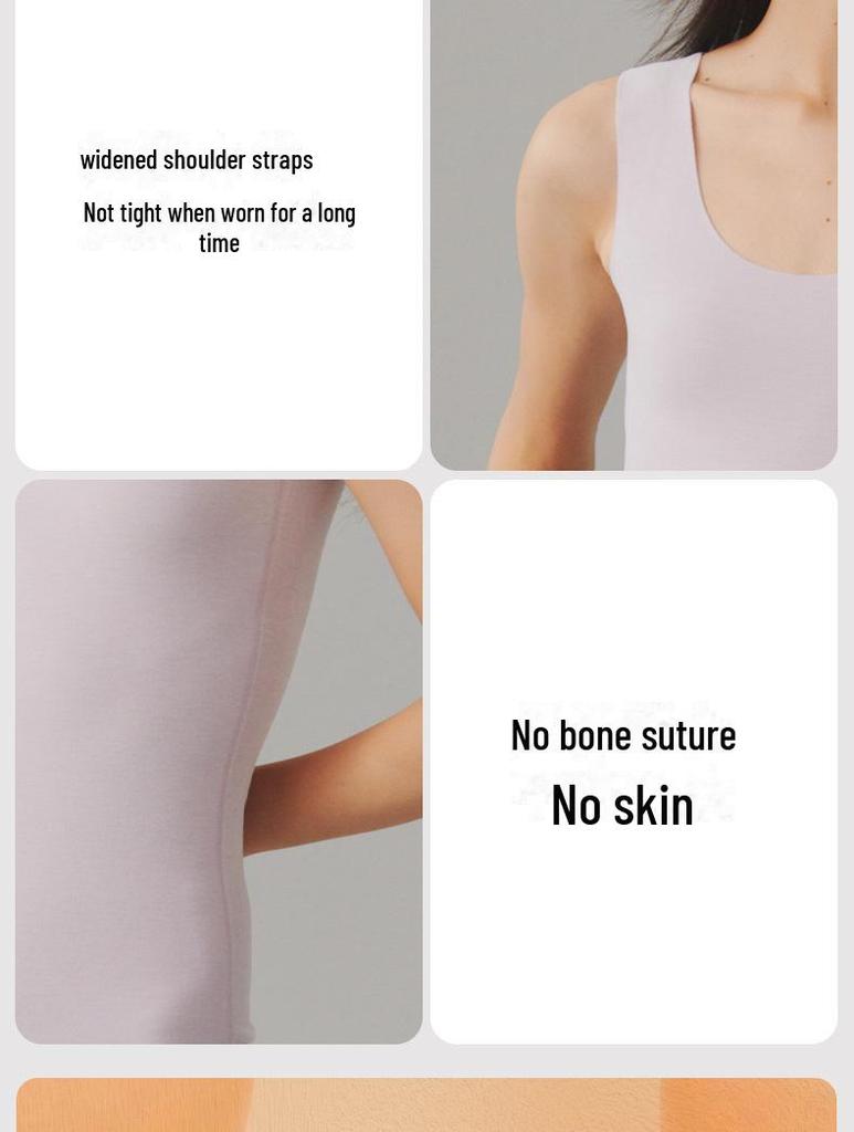 Женский терможилет из бархата и бесшовный антибактериальный плюшевый топ