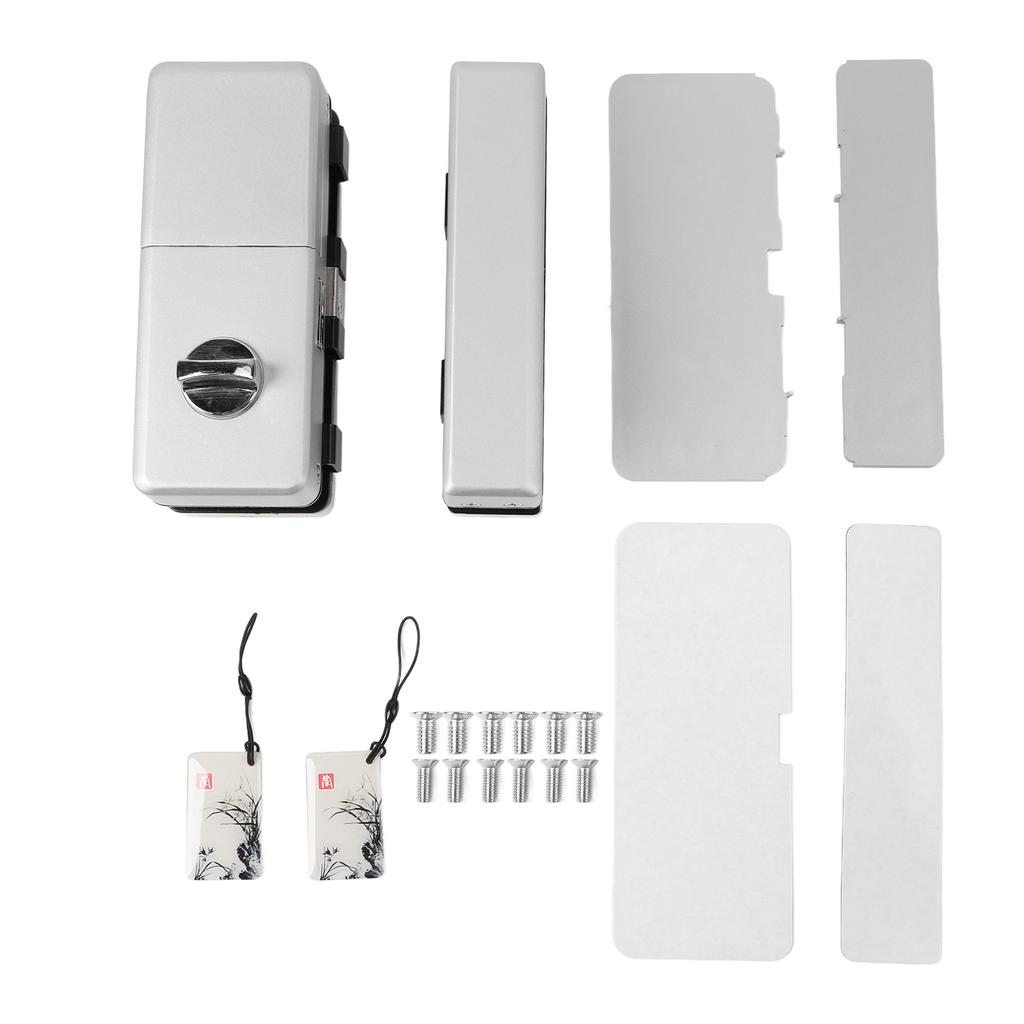 Electronic Glass Door Lock Fingerprint IC Cards Keyless Entry Phone Control Electronic Antitheft