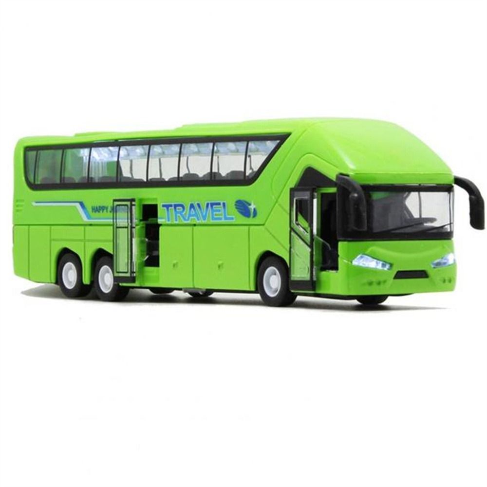 Music Car Bus Model Educational Toys Bus Toy Bus Model Car Toy Long-distance Bus Double Decker Bus
