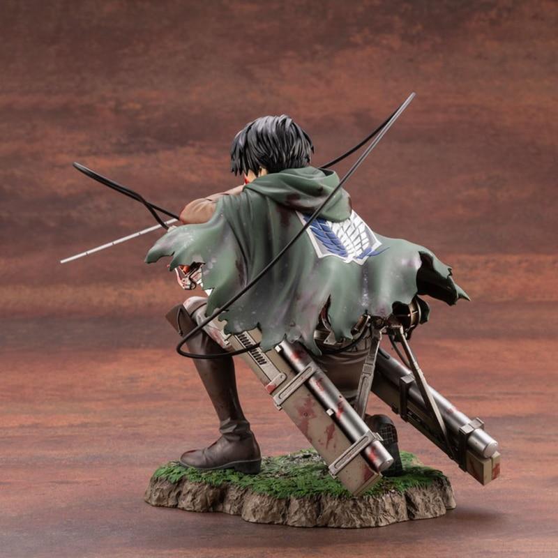 Attack on Titan Artfx J Levi Fortitude Ver .Pvc Action Figure Japanese Anime Brave -Act Levi Figure Model Toys Doll Gift