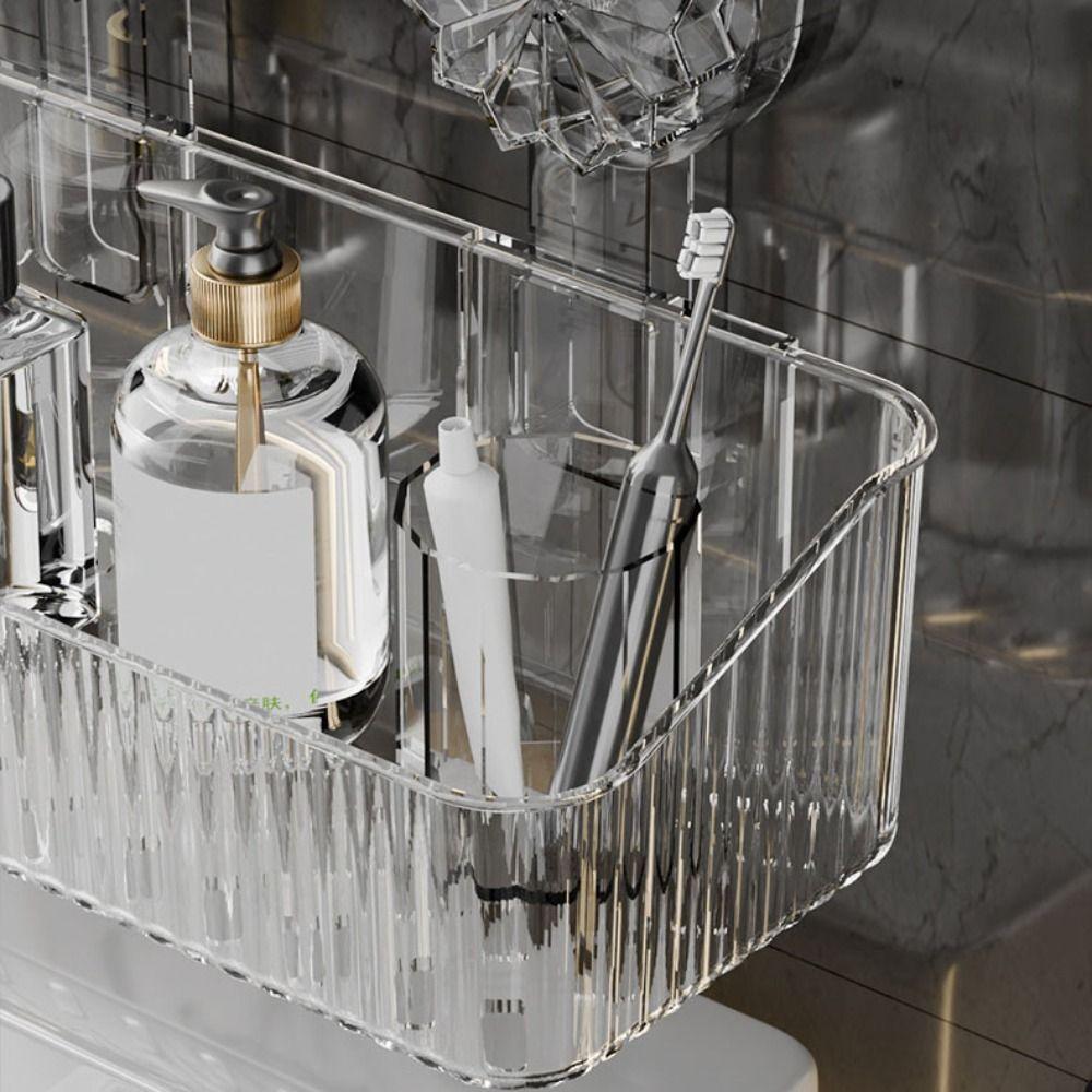 Безпробивная присоска, устойчивая полка, сливная корзина, практичная полка для хранения, туалет