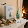 Beach Theme Home Decorations DIY Sea Glass Christmas Tree Art Kit, 3D Coastal Xmas Craft Kit Shards with Pieces, Handmade Beach-Themed Holiday