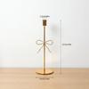 Ribbon Design Taper Candle Holder Metal Candlestick Holder Metal Candle Stand  for Table Decoration