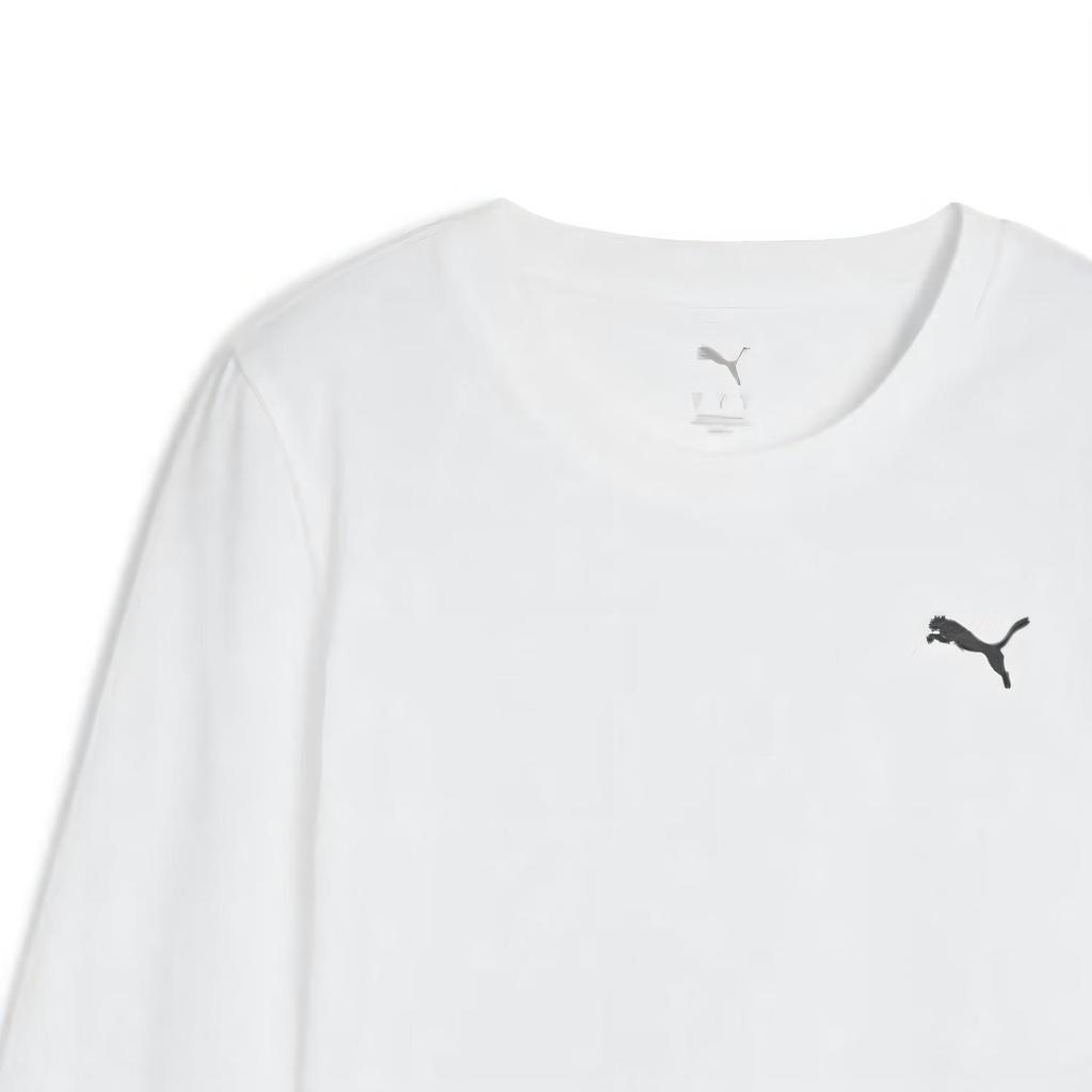 Puma Базовый гардероб Мода Повседневный Универсальный Трендовый Лонгслив Женские Топы Белый 629761-02
