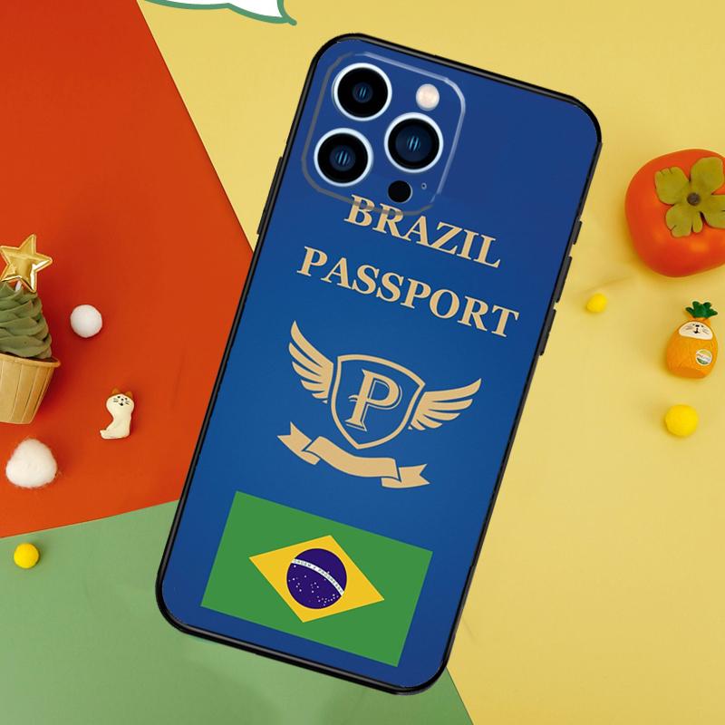 Чехол для телефона Паспорт Бразилии для iPhone 17 Pro Max 16 15 13 12 11 14 Pro Max Plus 12 13 Mini 16e 17 Air Cover