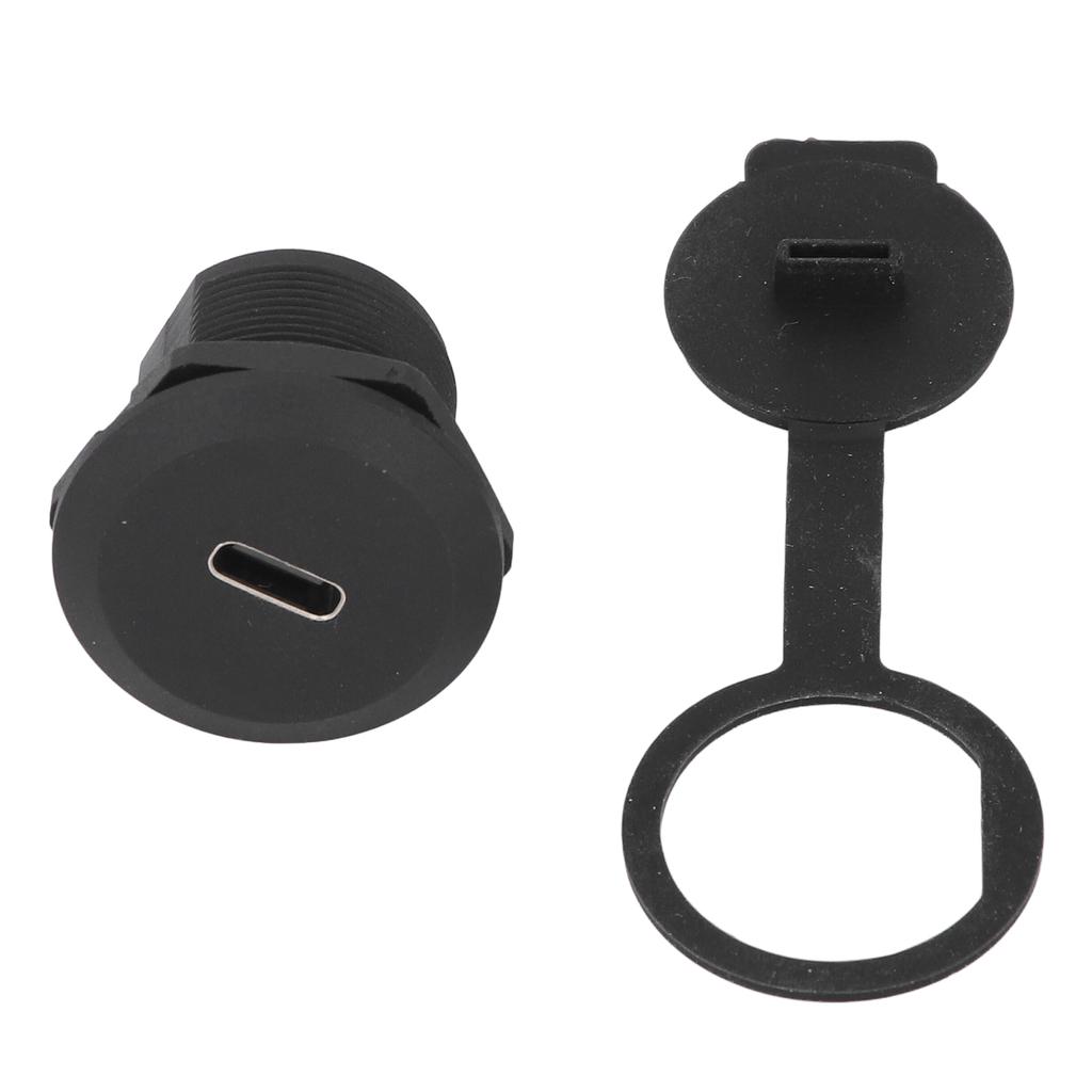 Соединительная муфта для монтажа на панель типа C 3.1, водонепроницаемая розетка USB C, монтажная розетка с пылезащитным чехлом