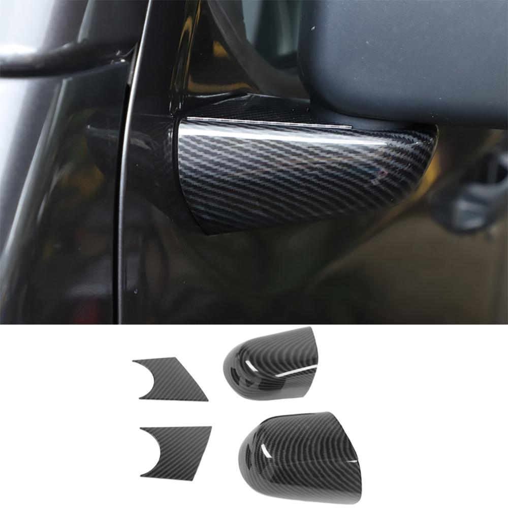 Автомобильное зеркало заднего вида, основа, декоративная крышка, наклейки, рамка для Jeep Wrangler JL Gladiator JT 2018-2023, экстерьер