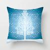 Wish Home Christmas Snowflake Digital Printing Peach Skin Car Pillow Cushion Pillow Case