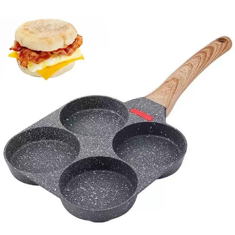Non-stick Four-hole Frying Pan Rapid Heating Fried Egg Pan Egg Pancake Pan Breakfast