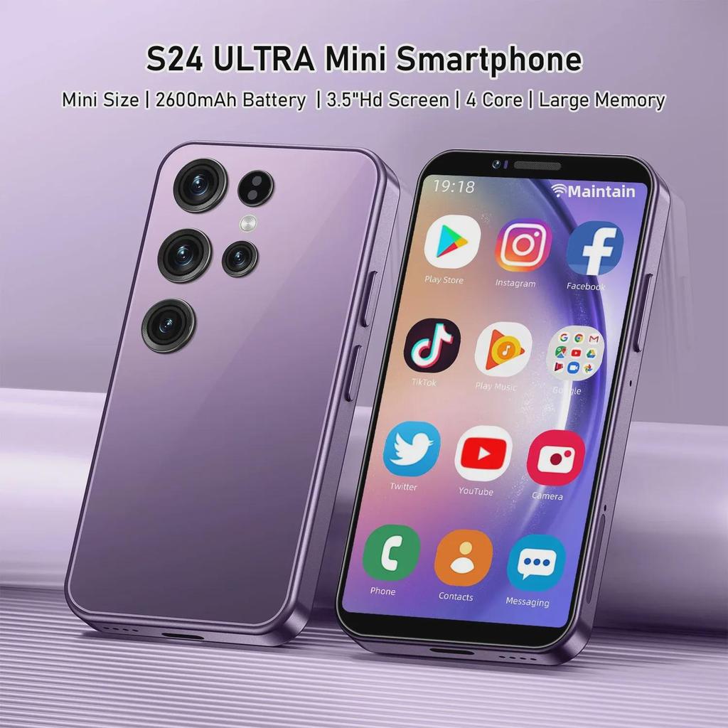 S24 Ultra Mini 3,5-дюймовый Android-смартфон, 2 ГБ ОЗУ, 16 ГБ памяти