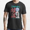 Summer Men Fashion Casual Shirts Short Sleeves Rei Ayanami Evangelion Black Tees Oversized T-shirts