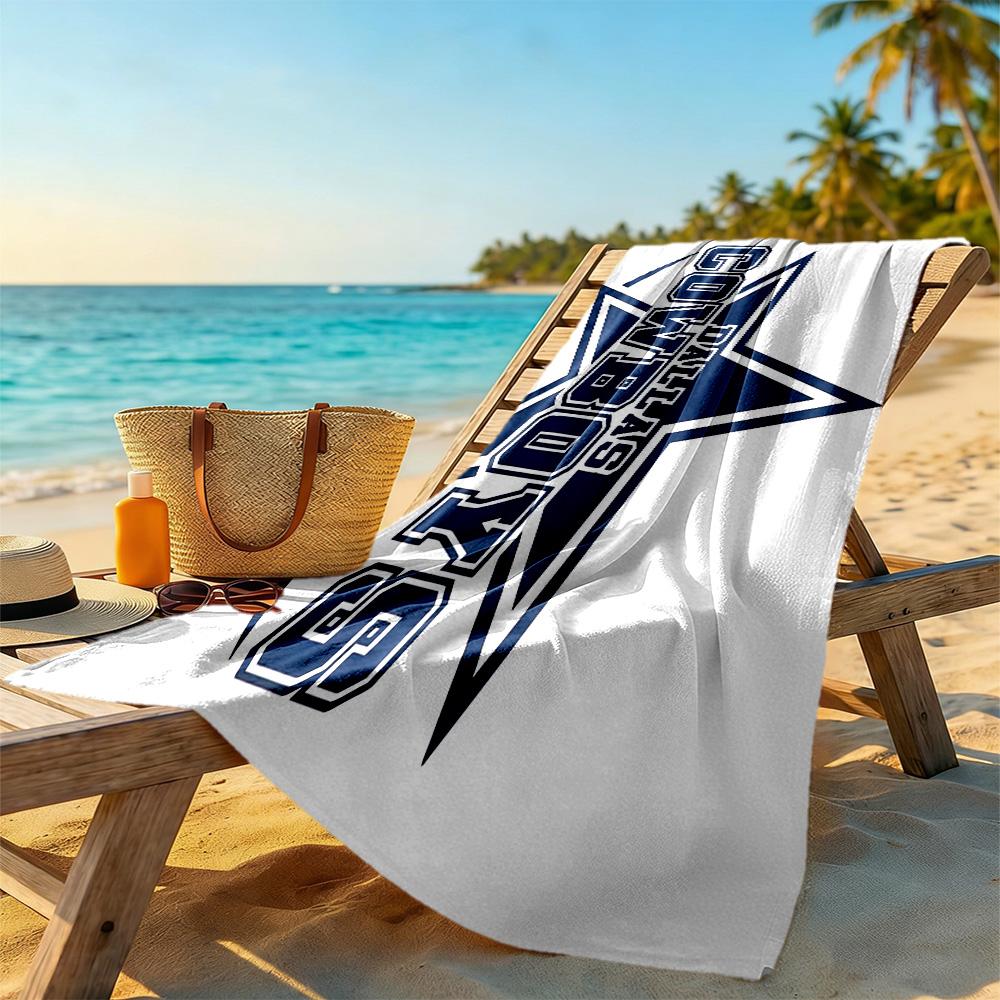 Dallas Beach Towel High Absorbency & Quick-Dry Comfortable Lightweight Suitable for Swimming, Gym, Camping, Yoga Vacation