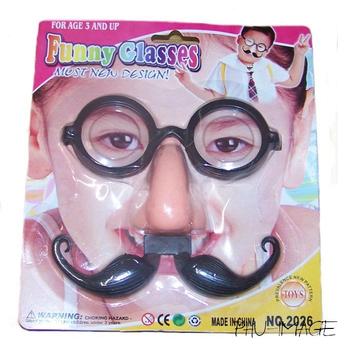 Professor Glasses With Mustache And Nose 1 Piece