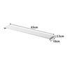 Yamazaki Jitsugyo 2903 Exhaust Port Cover Flat Type W60 White W63 x D10 x H2.5cm Plate Thin Oil Splash Guard Easy to Clean