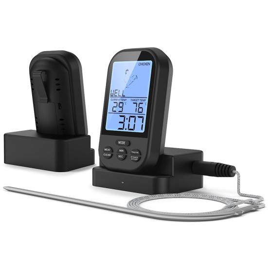 Беспроводной цифровой кухонный инструмент для приготовления пищи, таймер для мяса, барбекю, термометр с зондом