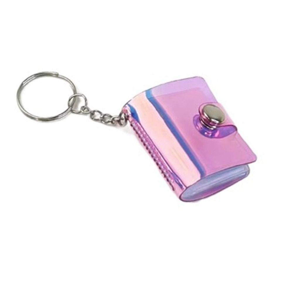 Фотоальбом на цепочке с пряжкой, износостойкий мини-держатель для карточек, подарок на день рождения