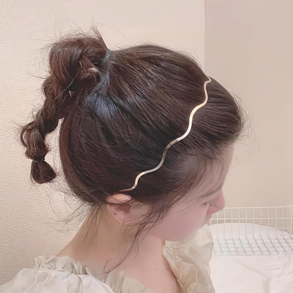 Elegant Wavy Hairband Hair Hoop Daily Fashion Accessory for Women Simple Chic Style