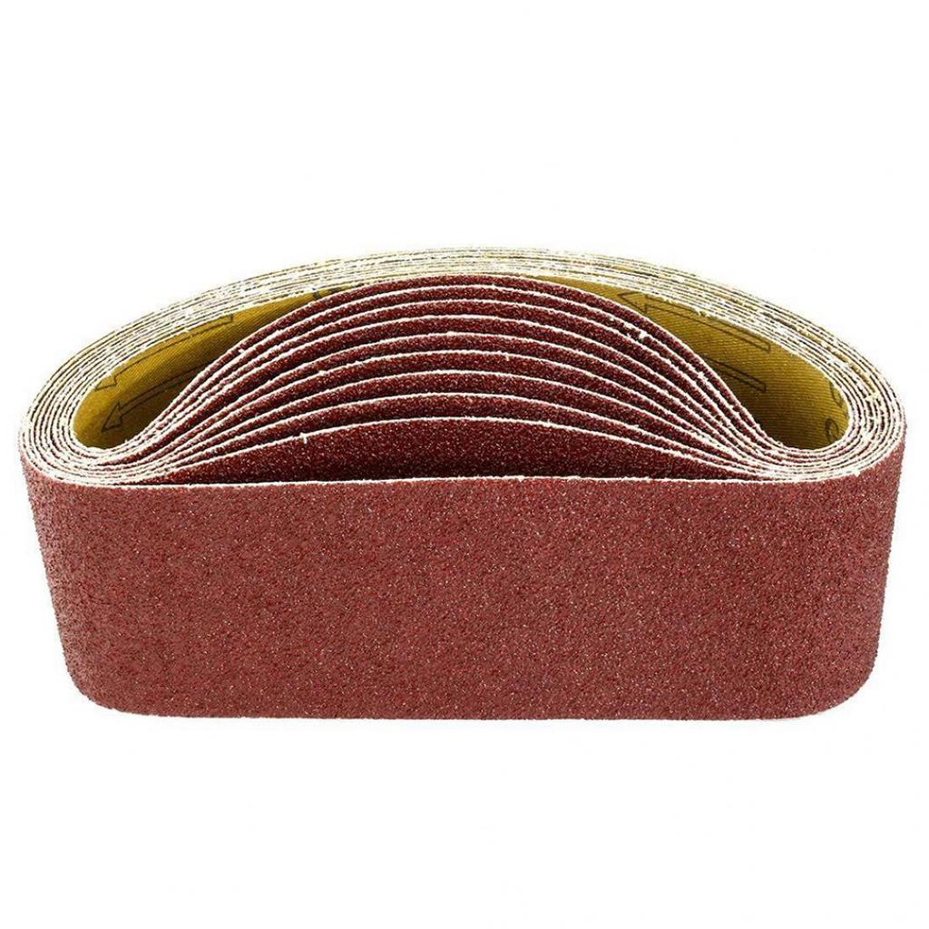 10 шт. кольцевая клейкая шлифовальная лента с абразивным зерном в ассортименте, шлифовальная машина для наждачной бумаги