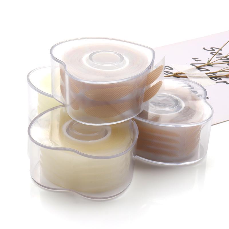 Рулон ленты для век в форме сердца - Натуральная сетка, 600 наклеек