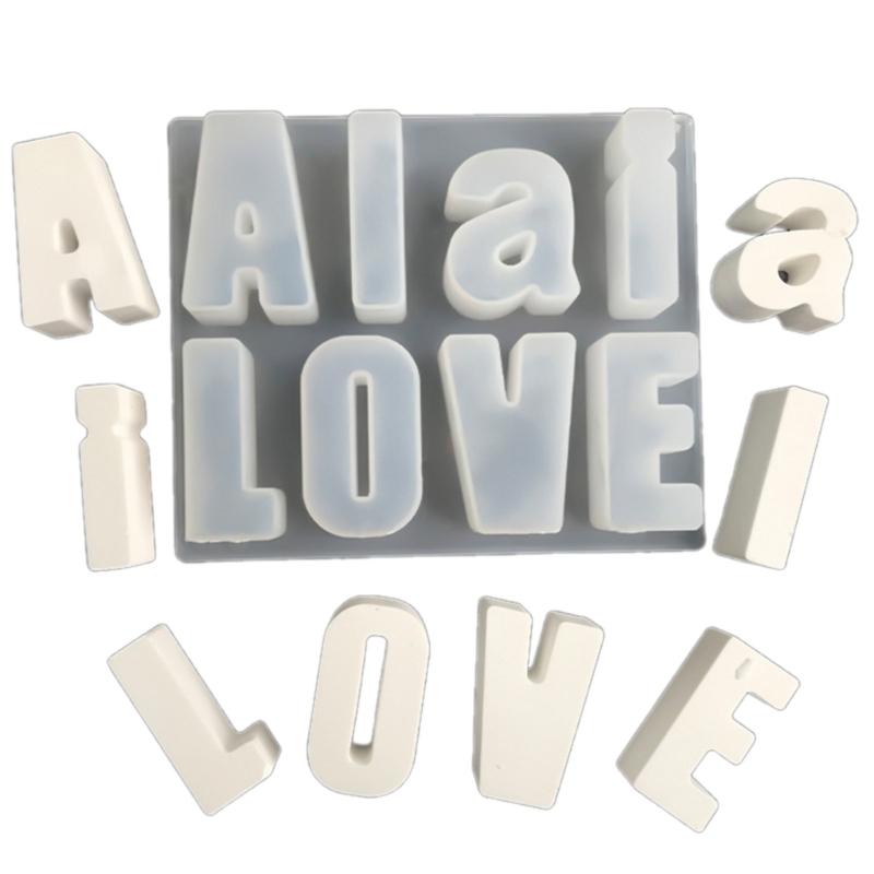 Серьги-кулон, креативная форма для брелка с буквами, гибкая силиконовая форма для изготовления персонализированных аксессуаров с буквами из смолы