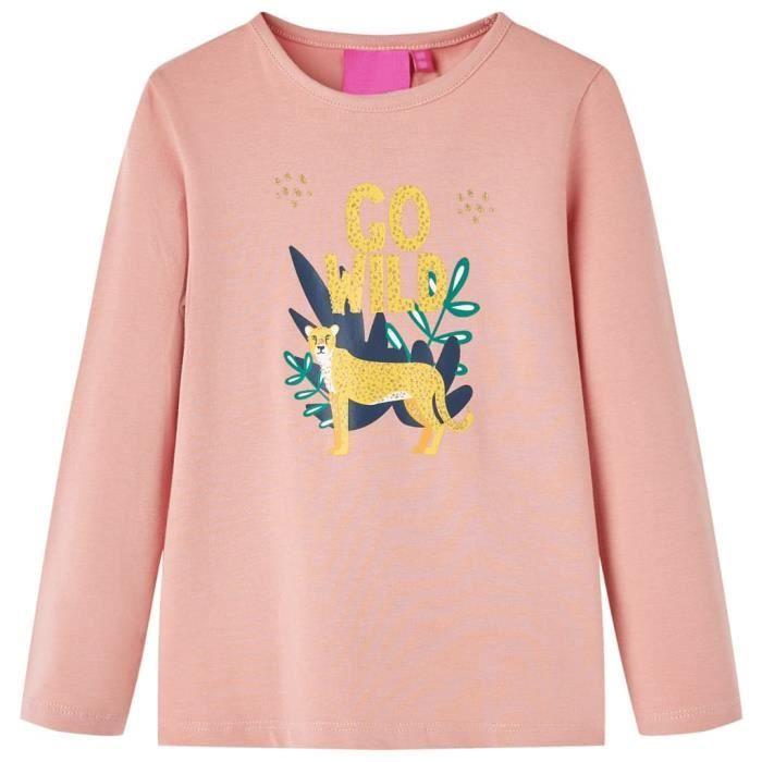 Kids' Long-sleeved T-shirt with Animal Print 3 Colors Available 92-104-116-128-140