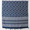 Women'S Soft Navy Blue Bohemian Tassel Scarf, Fashionable Scarf, Headscarf, Travel, Vacation, Beach Wrap, Shawl for Weekend Casual